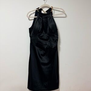 Elegant Black Halter Dress size 6 Eliza J